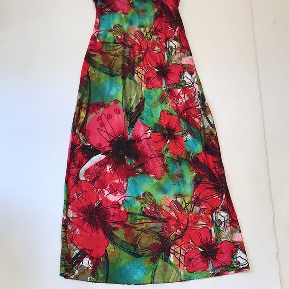 Natori Madame Ning Silky Charmeuse Floral Night Gown - Picture 4 of 9